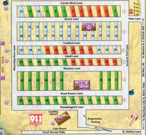 Park Map - Mountain View RV Park